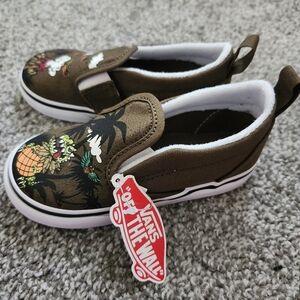 Toddler Slip on Dinosaur Vans